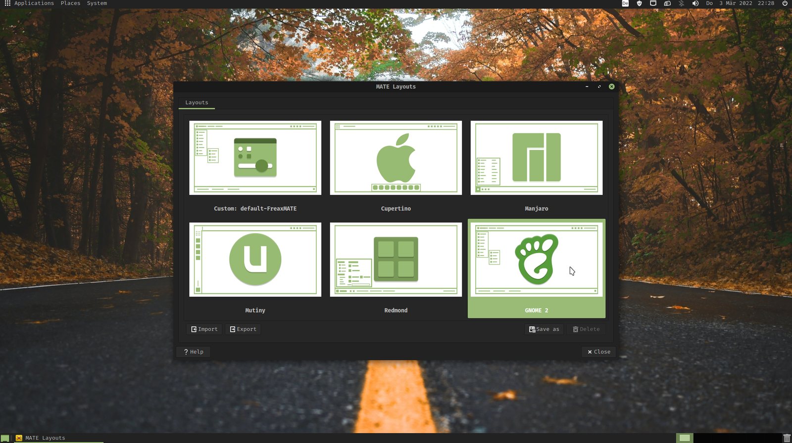 Gnome 2 Layout