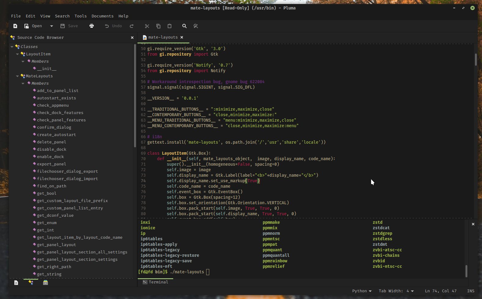 Theme Pluma